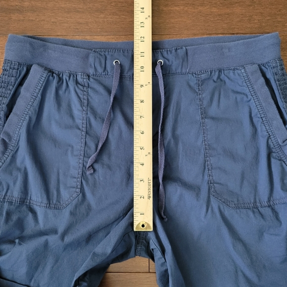 Ron Jon Shorts Ron Jon Surf Shop Womens Blue Cuffed Utility Cargo